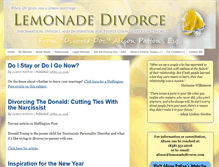 Tablet Screenshot of lemonadedivorce.com